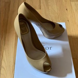 Christian Dior Peep Toe Pumps